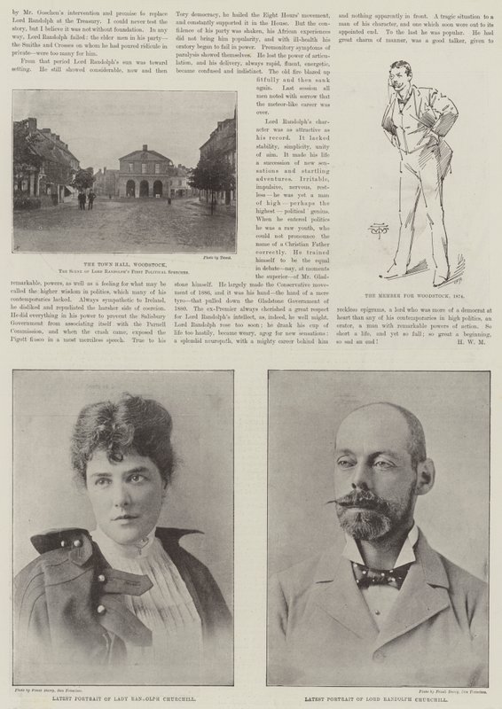 Feu Lord Randolph Churchill - English Photographer