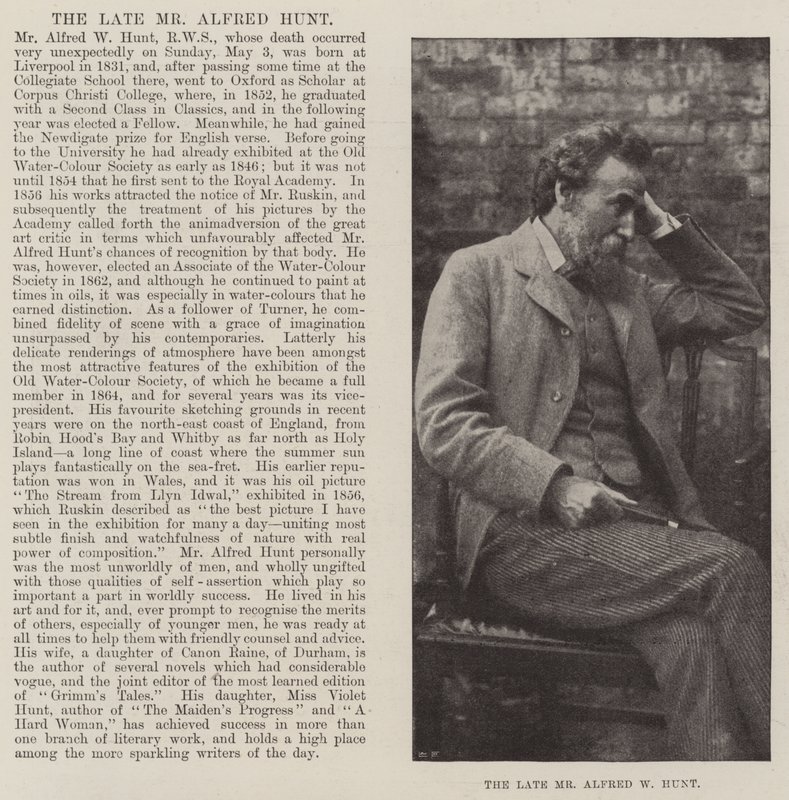 Feu M. Alfred W Hunt - English Photographer