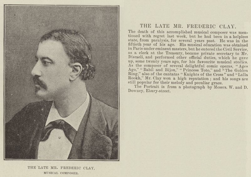 Feu M. Frederic Clay, compositeur musical - English Photographer