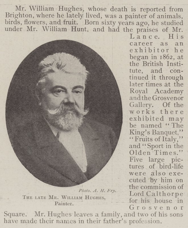Feu M. William Hughes - English Photographer