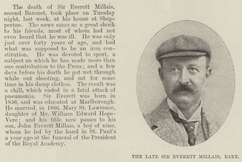 Feu Sir Everett Millais, baronnet - English Photographer