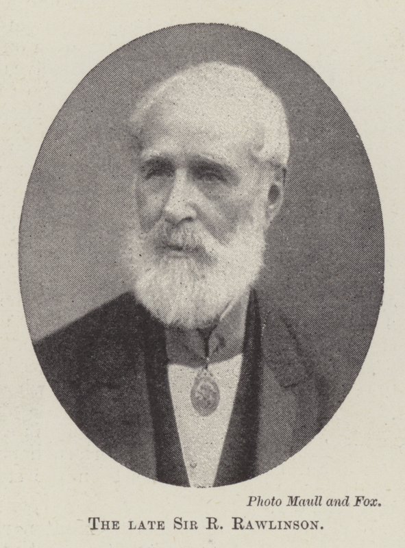Le défunt Sir R Rawlinson - English Photographer