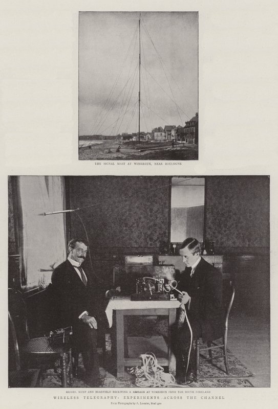 Télégraphie sans fil, expériences à travers la Manche - English Photographer