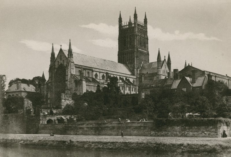 Cathédrale de Worcester, depuis le sud-ouest - English Photographer