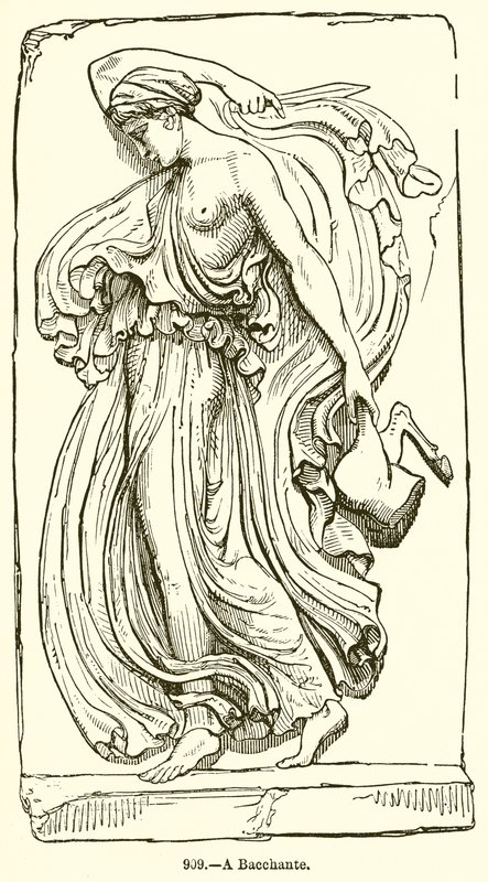 Une bacchante - English School