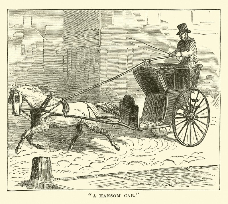 Un cab hansom - English School