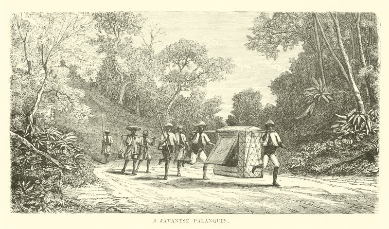 Un palanquin javanais - English School
