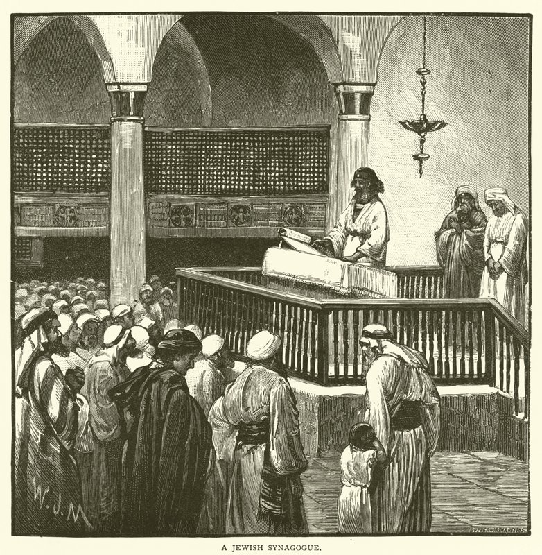 Synagogue juive (gravure) - English School