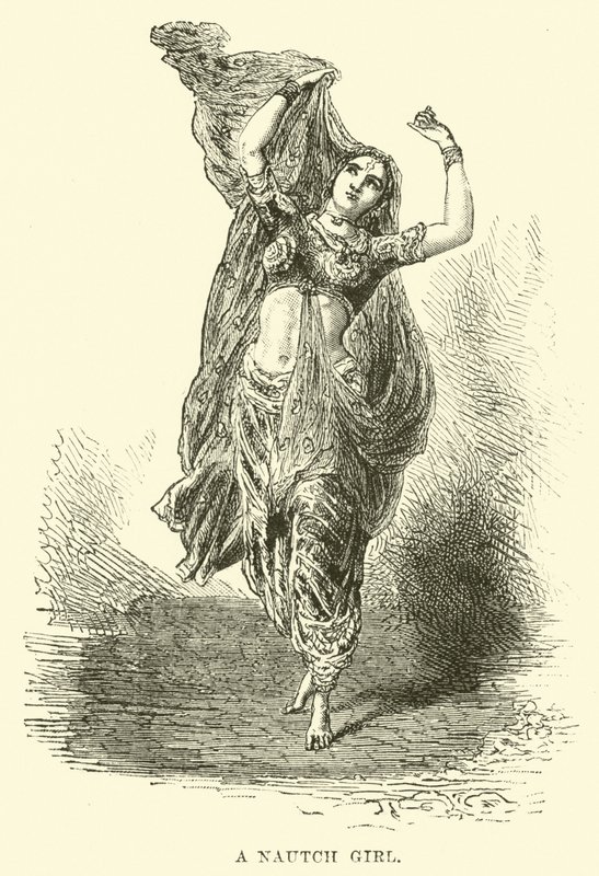 Une danseuse nautch - English School