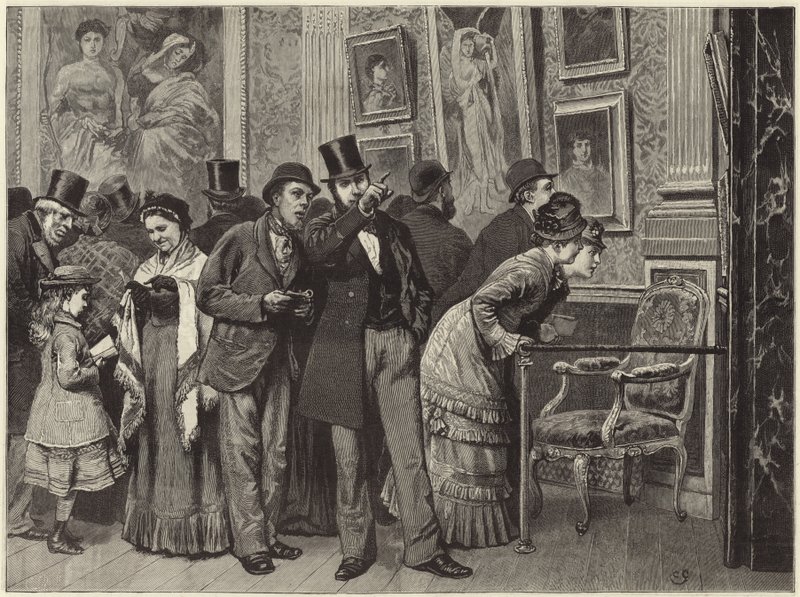 Un dimanche après-midi dans une galerie d