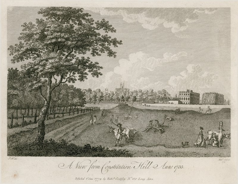 Une vue depuis Constitution Hill, 1735 - English School