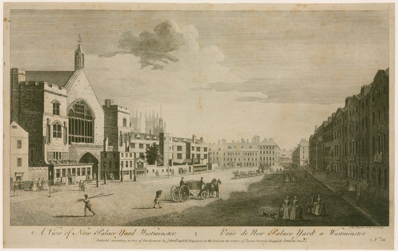 Vue de New Palace Yard Westminster - English School