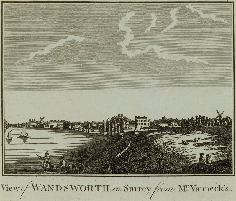 Vue de Wandsworth dans le Surrey - English School