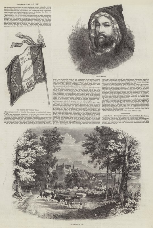 Abd-el-Kader à Pau (gravure) - English School