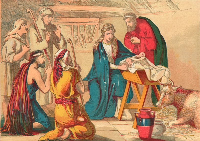 Adoration des bergers - English School