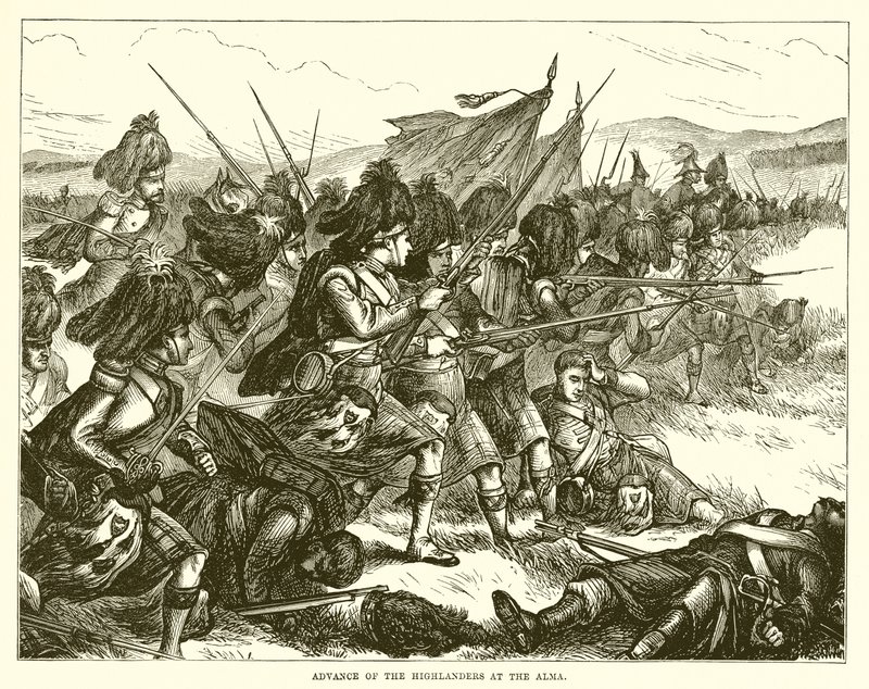 Avancée des Highlanders à l