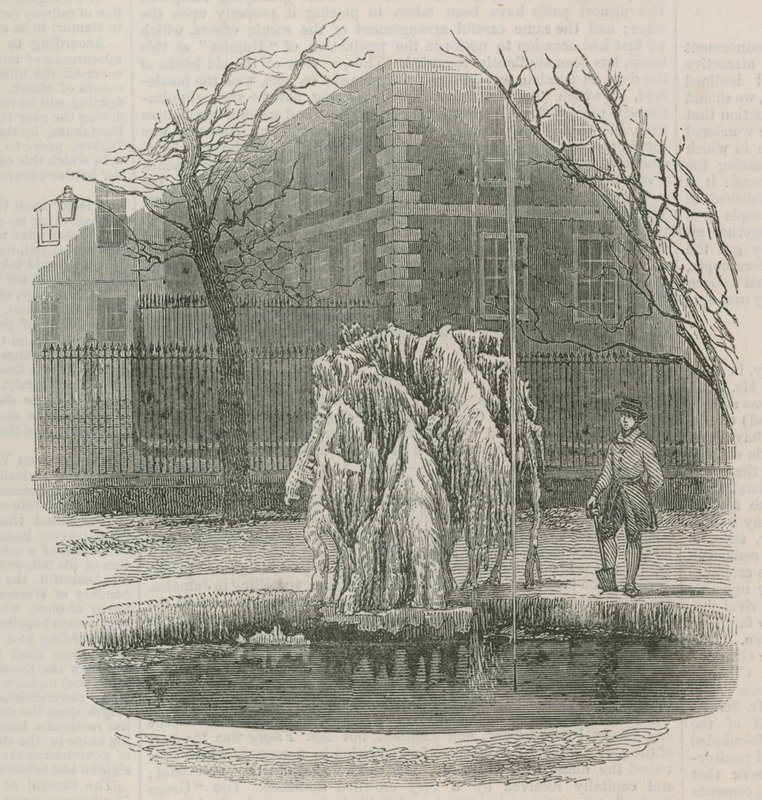 Un arbre de glace dans Middle Temple - English School