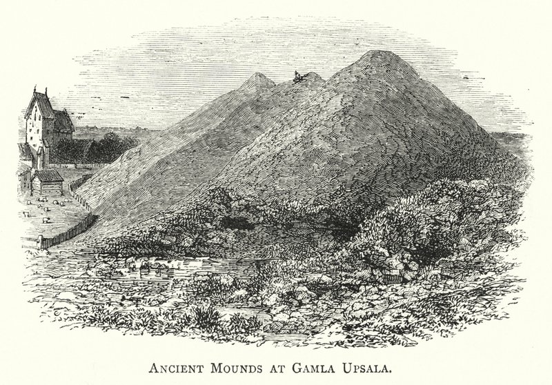 Anciens tumulus à Gamla Upsala - English School
