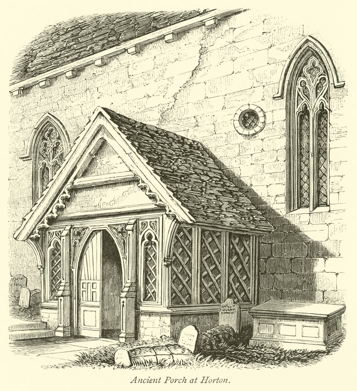 Porche ancien à Horton - English School