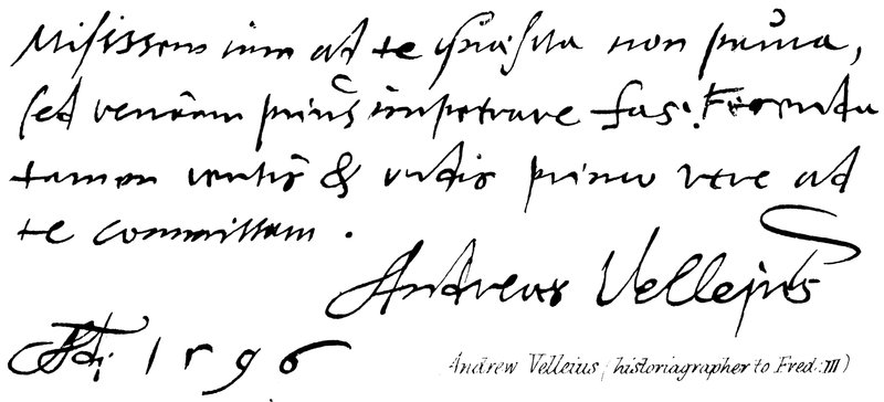 Andrew Velleius (historiographe de Fred: III) - English School