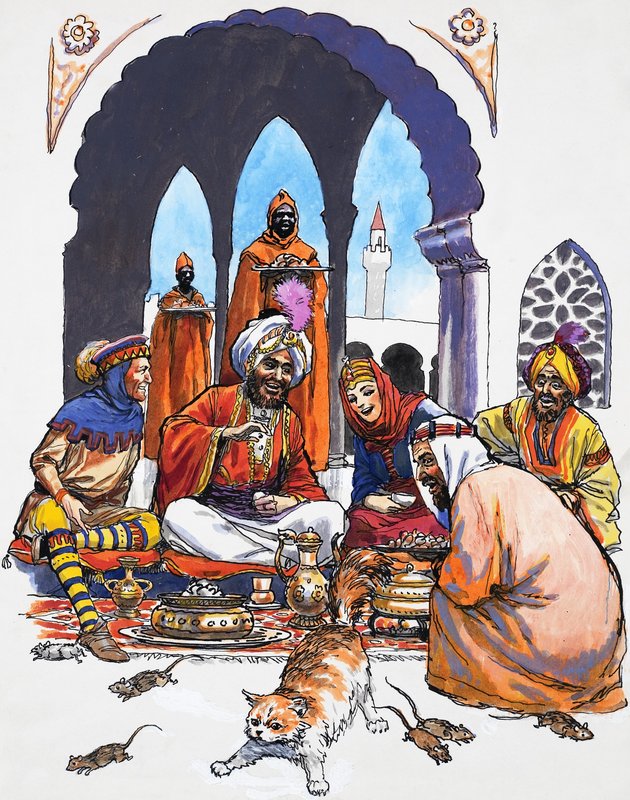 Arabes avec chat - English School