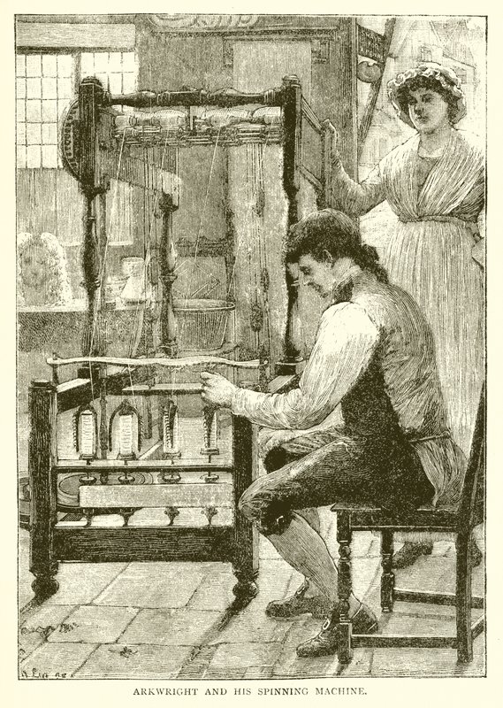 Arkwright et sa machine à filer - English School