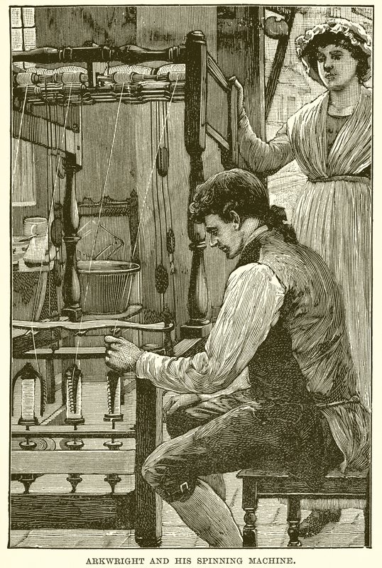 Arkwright et sa machine à filer - English School