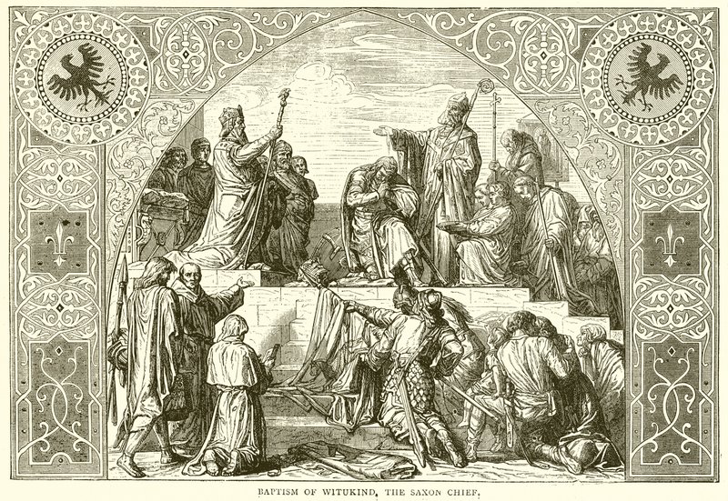 Baptême de Witukind, le chef saxon - English School