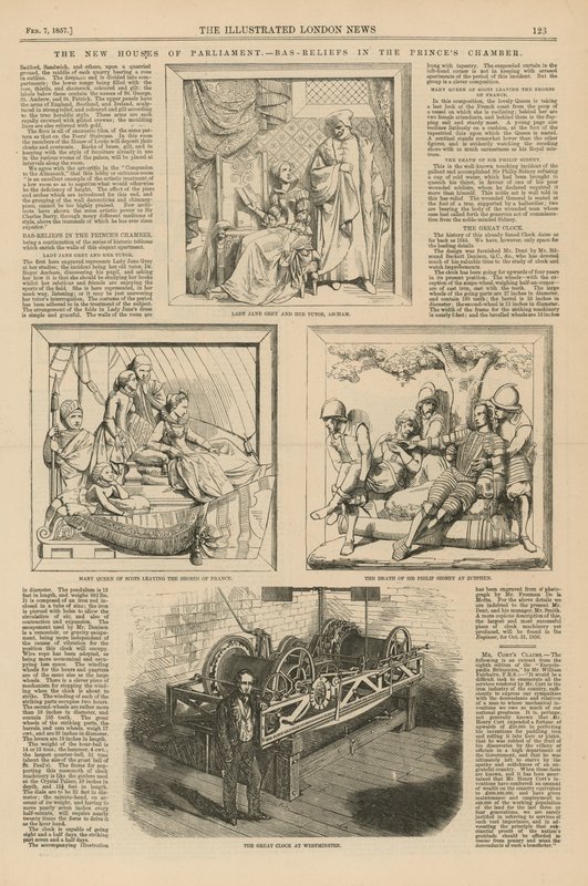 Bas-reliefs dans la Chambre des Princes - English School