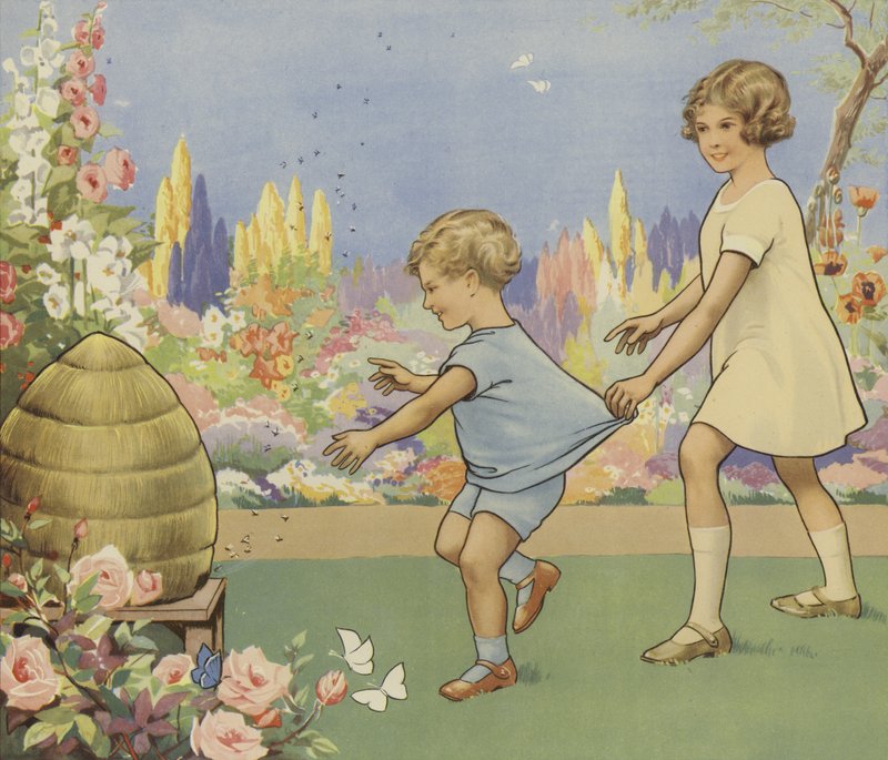 Ruche dans un jardin - English School