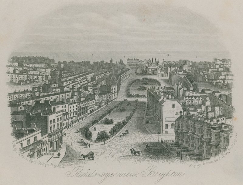 Vue aérienne de Brighton - English School