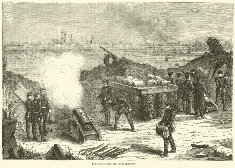 Bombardement de Schelestadt - English School