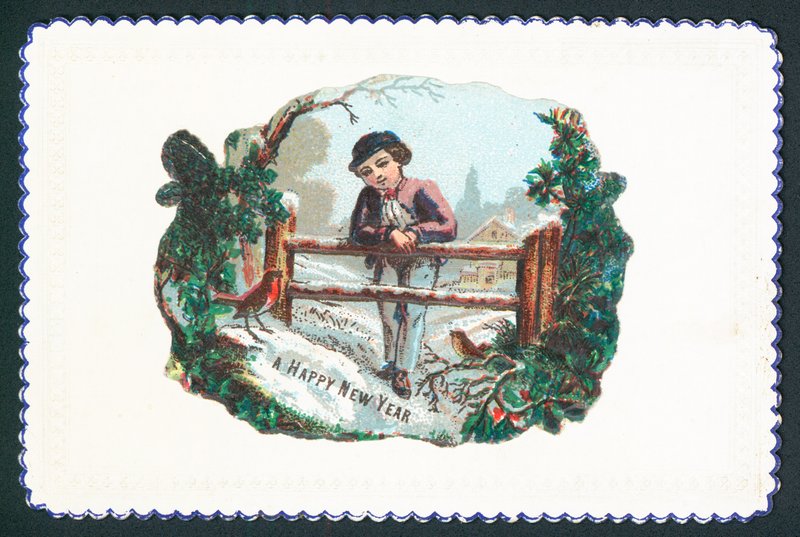 Garçon appuyé sur une barrière - English School