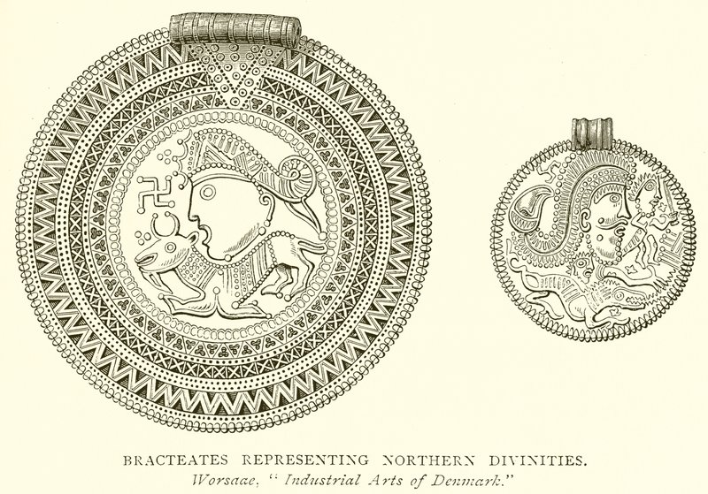 Bractéates représentant des divinités nordiques - English School