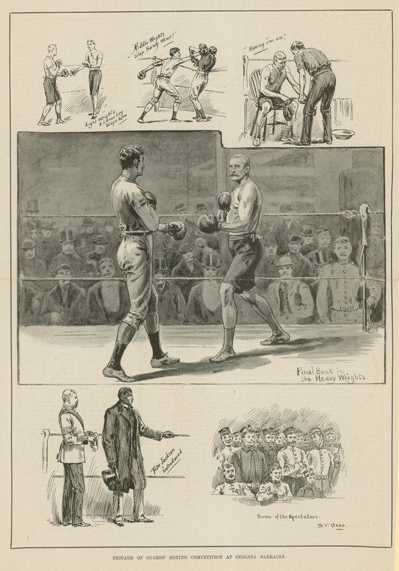 Compétition de boxe de la Brigade des Gardes - English School