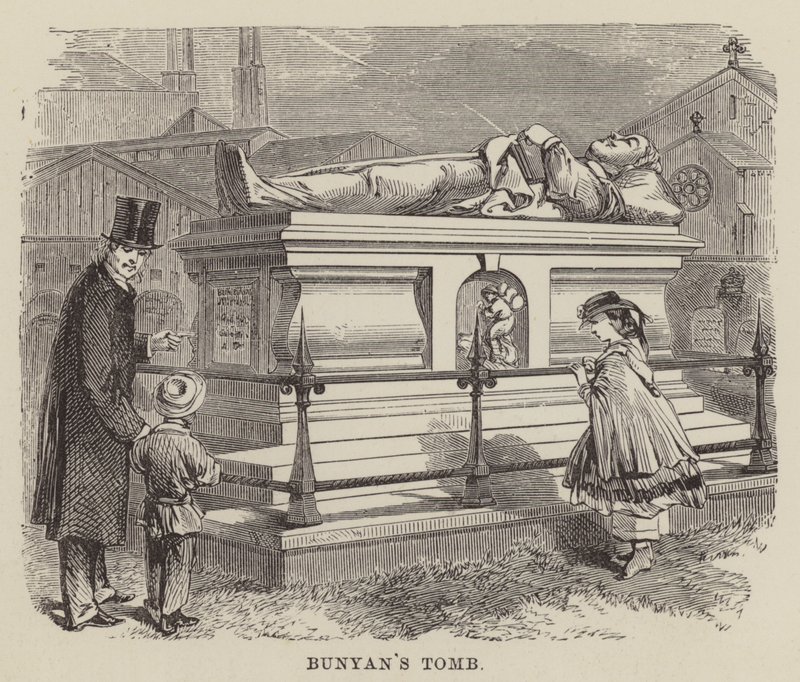 La tombe de Bunyan (gravure) - English School