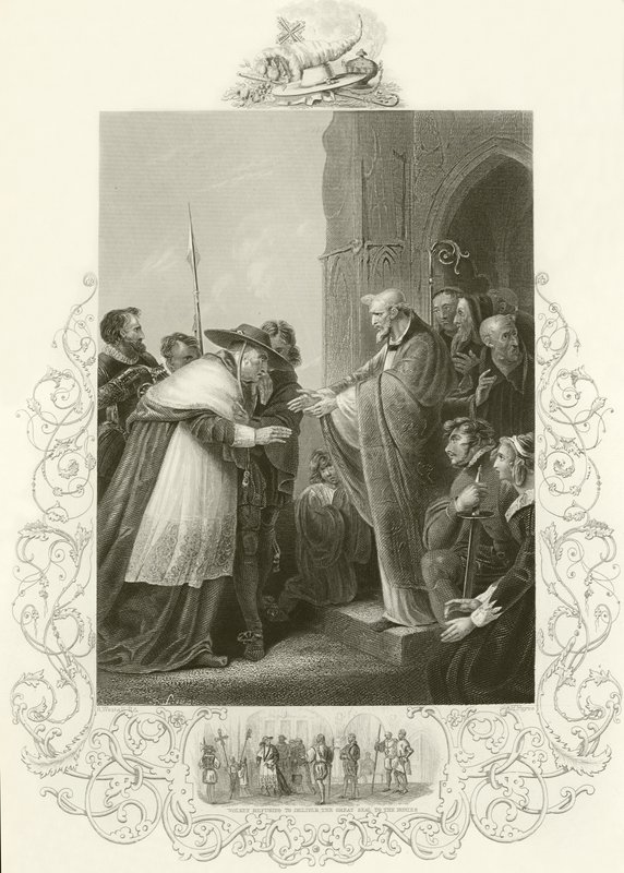 Le cardinal Wolsey entrant dans l