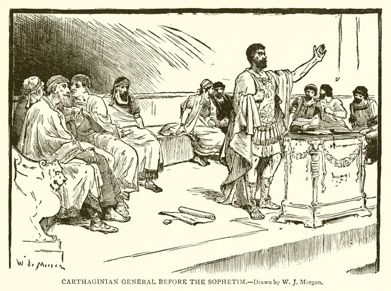 Général carthaginois devant les Sophetim - English School