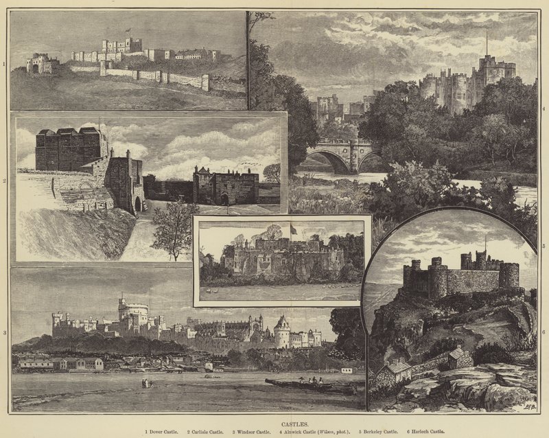 Châteaux (gravure) - English School