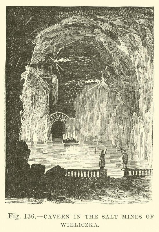 Grotte dans les mines de sel de Wieliczka - English School