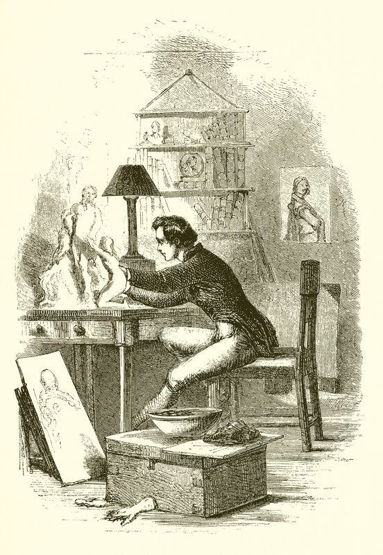 Les premières études de Chantrey - English School