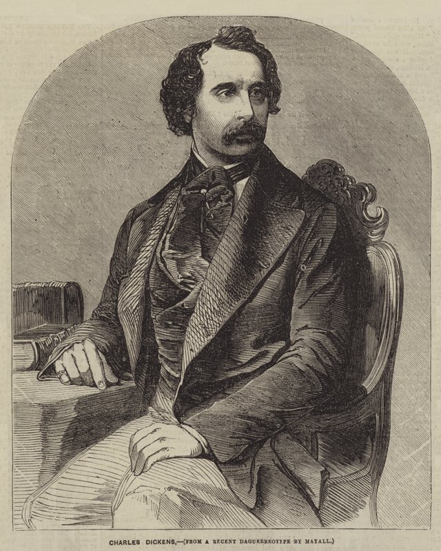 Charles Dickens (gravure) - English School