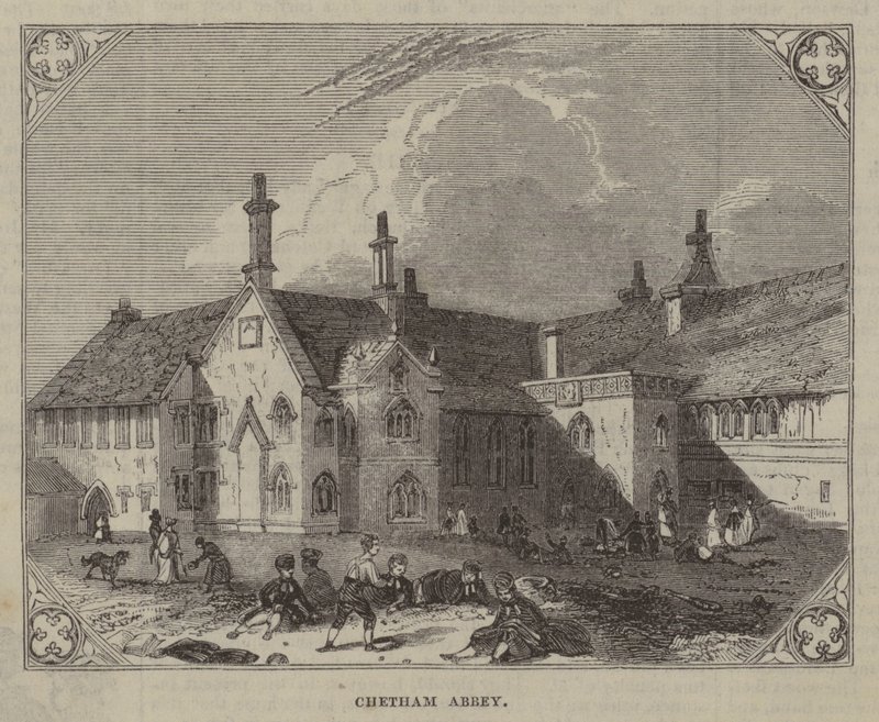 Abbaye de Chetham (gravure) - English School