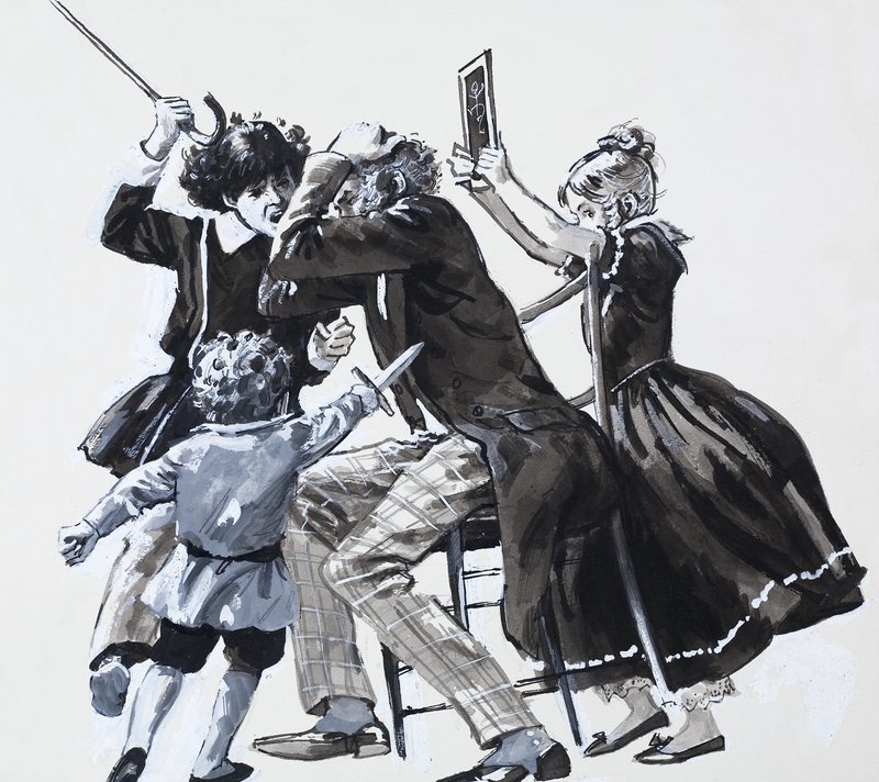 Enfants attaquant - English School