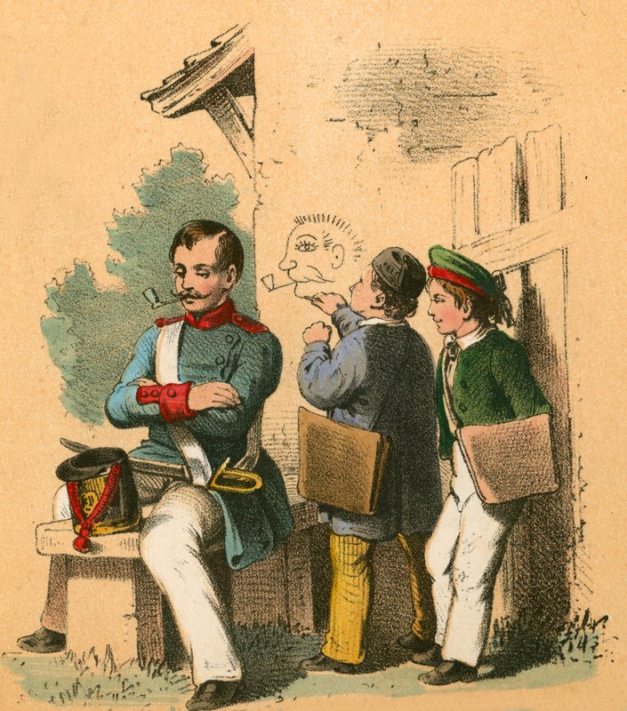 Enfants dessinant un soldat - English School
