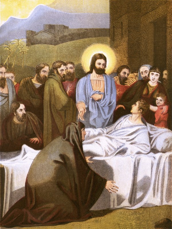 Le Christ et la veuve de Naïn - English School