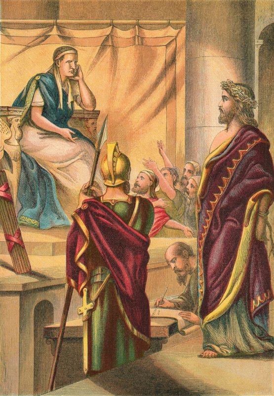 Le Christ devant Pilate - English School
