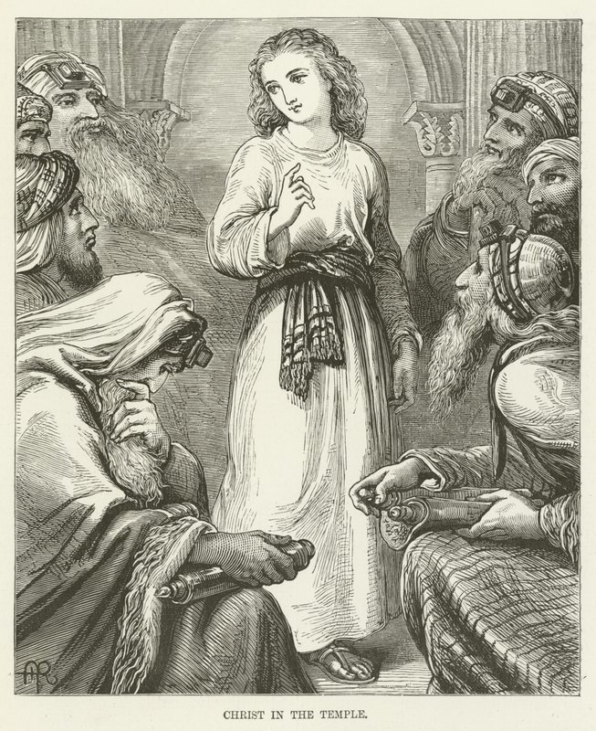 Christ dans le Temple - English School