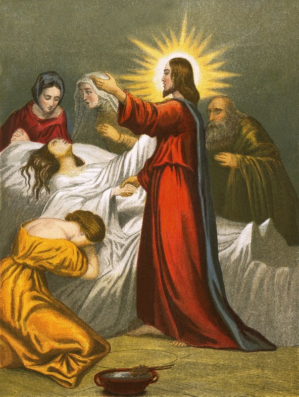 Christ ressuscitant la fille de Jaïre - English School
