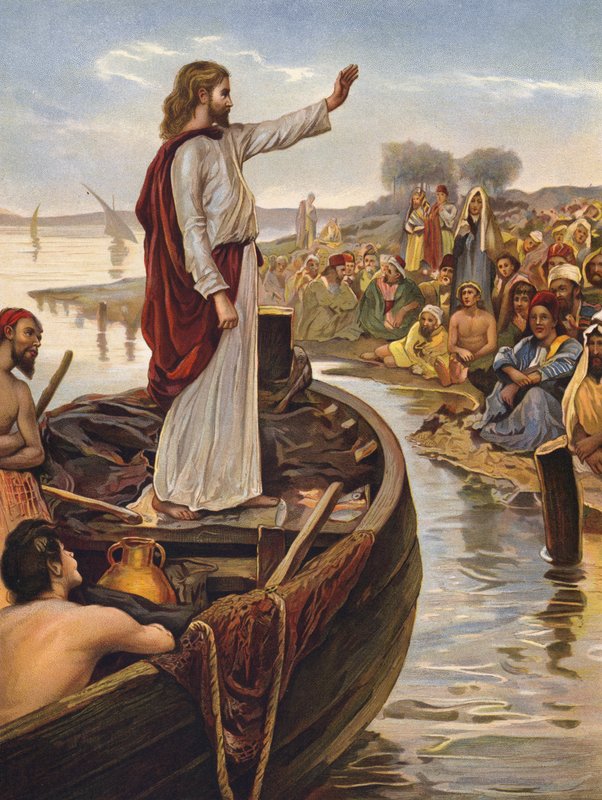 Christ enseignant au bord de la mer - English School